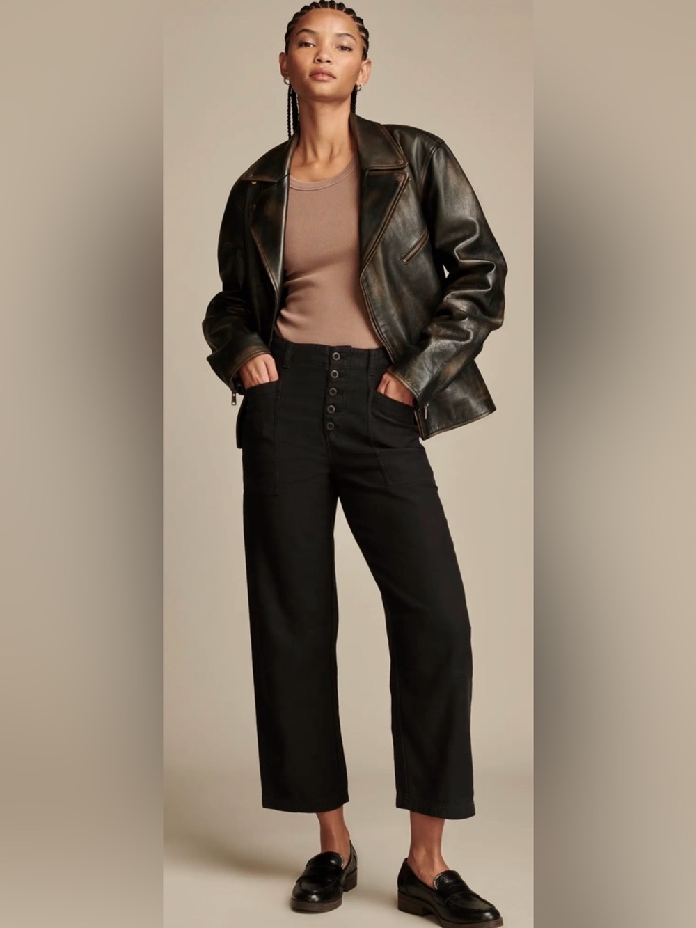 Lucky Brand Button Front Utility Pant
